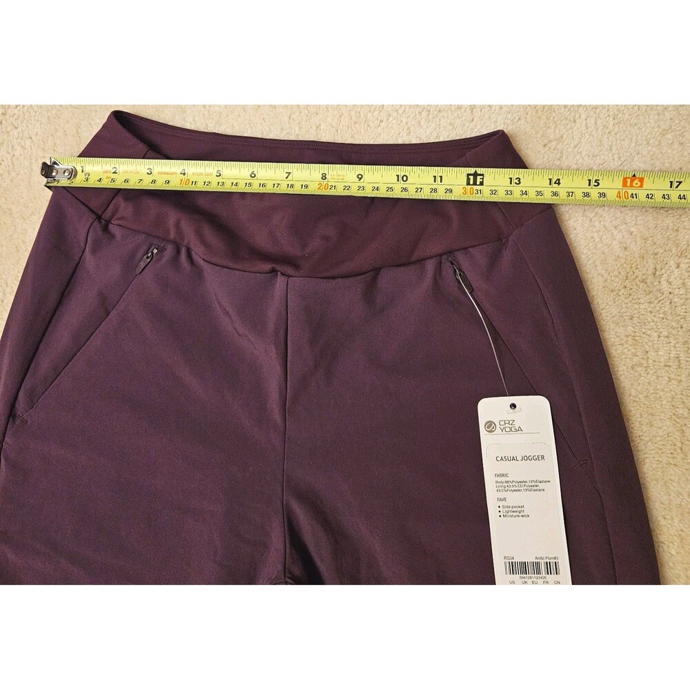 CRZ Yoga Women's Casual Jogger Pants with Zip Pockets High Waist Size XS - Picture 2 of 6